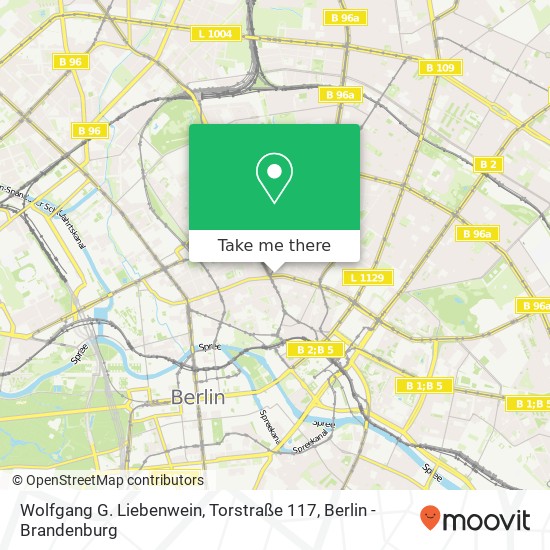 Карта Wolfgang G. Liebenwein, Torstraße 117