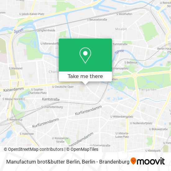 Карта Manufactum brot&butter Berlin