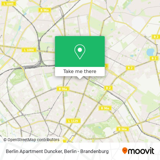 Berlin Apartment Duncker map