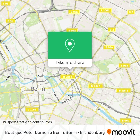 Карта Boutique Peter Domenie Berlin