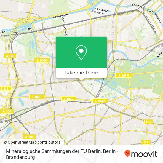 Карта Mineralogische Sammlungen der TU Berlin