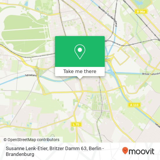 Карта Susanne Lenk-Etier, Britzer Damm 63