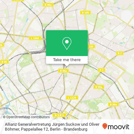 Allianz Generalvertretung Jürgen Suckow und Oliver Böhmer, Pappelallee 12 map