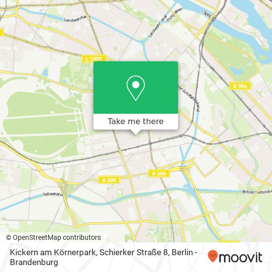 Карта Kickern am Körnerpark, Schierker Straße 8