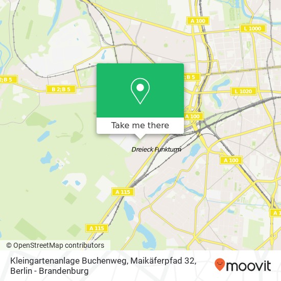 Kleingartenanlage Buchenweg, Maikäferpfad 32 map