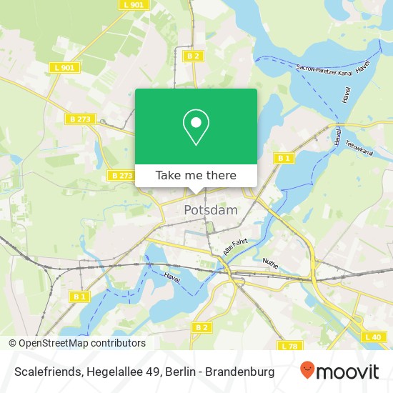 Scalefriends, Hegelallee 49 map