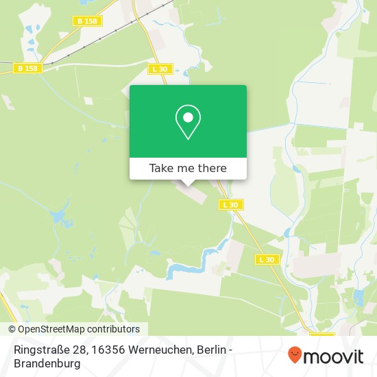 Карта Ringstraße 28, 16356 Werneuchen