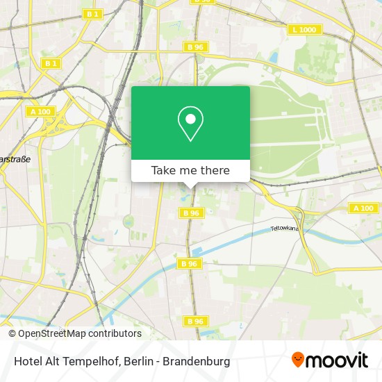 Hotel Alt Tempelhof map
