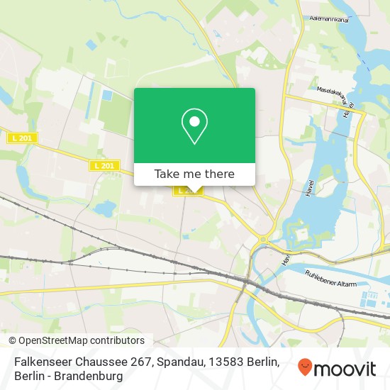 Карта Falkenseer Chaussee 267, Spandau, 13583 Berlin