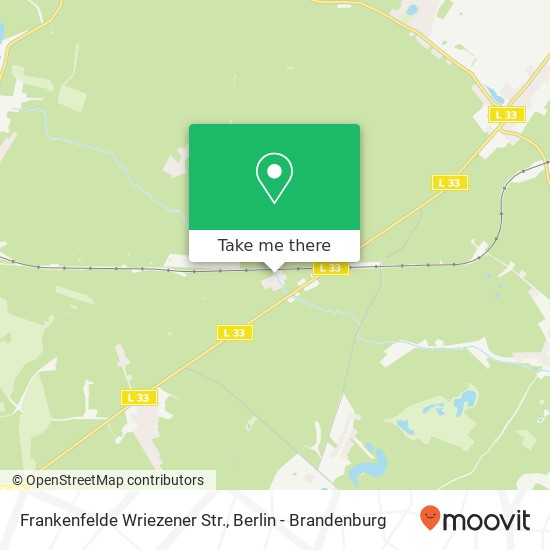 Frankenfelde Wriezener Str. map