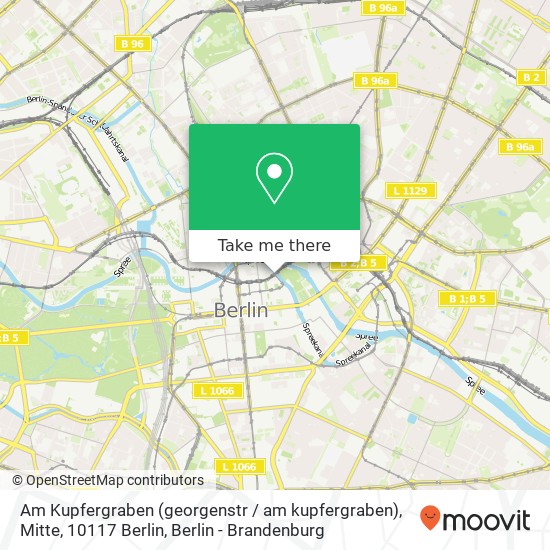 Карта Am Kupfergraben (georgenstr / am kupfergraben), Mitte, 10117 Berlin