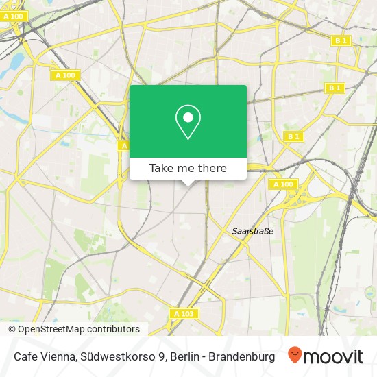 Cafe Vienna, Südwestkorso 9 map