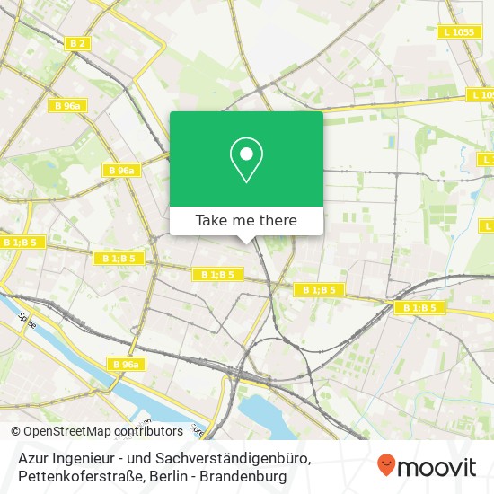 Azur Ingenieur - und Sachverständigenbüro, Pettenkoferstraße map