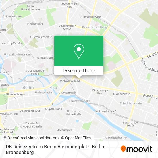 Карта DB Reisezentrum Berlin Alexanderplatz