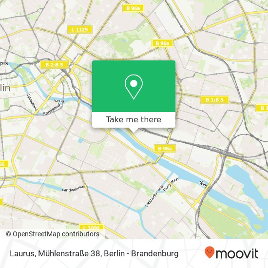 Карта Laurus, Mühlenstraße 38