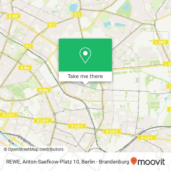 Карта REWE, Anton-Saefkow-Platz 10