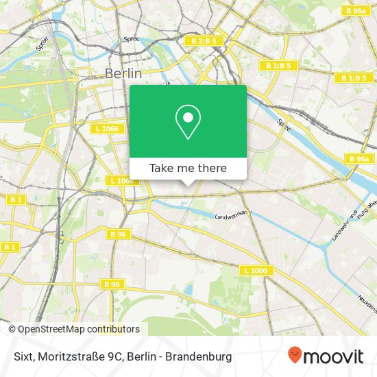 Карта Sixt, Moritzstraße 9C