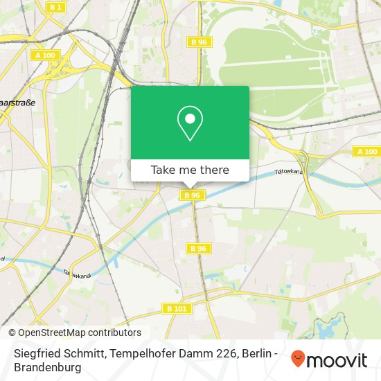Карта Siegfried Schmitt, Tempelhofer Damm 226