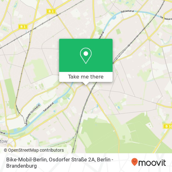 Карта Bike-Mobil-Berlin, Osdorfer Straße 2A