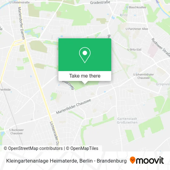 Карта Kleingartenanlage Heimaterde