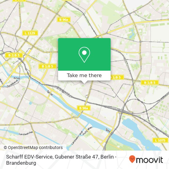 Scharff EDV-Service, Gubener Straße 47 map