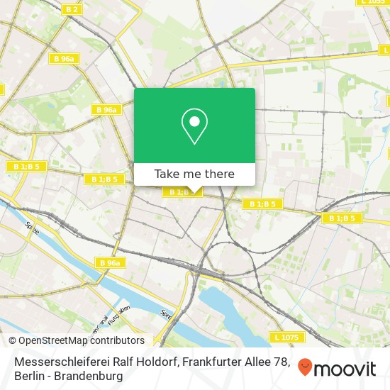 Messerschleiferei Ralf Holdorf, Frankfurter Allee 78 map