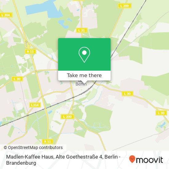 Карта Madlen-Kaffee Haus, Alte Goethestraße 4