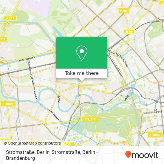 Карта Stromstraße, Berlin, Stromstraße