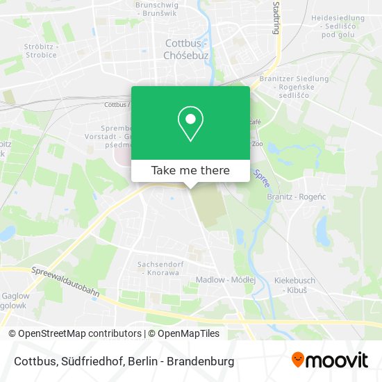 Cottbus, Südfriedhof map