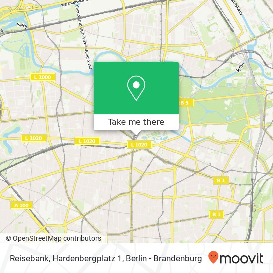 Reisebank, Hardenbergplatz 1 map