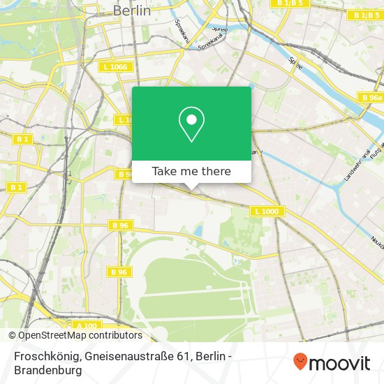 Карта Froschkönig, Gneisenaustraße 61