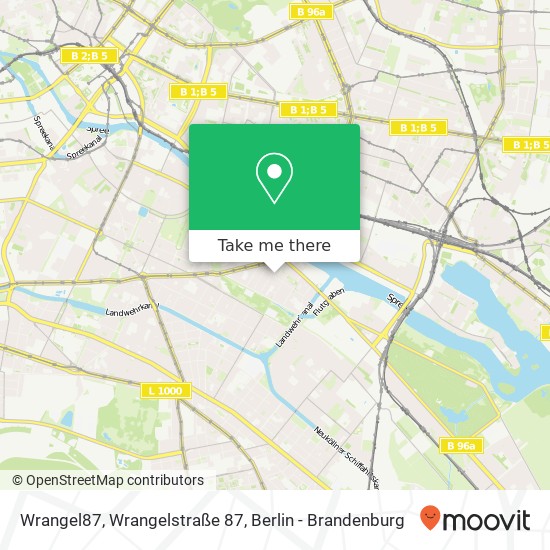 Карта Wrangel87, Wrangelstraße 87