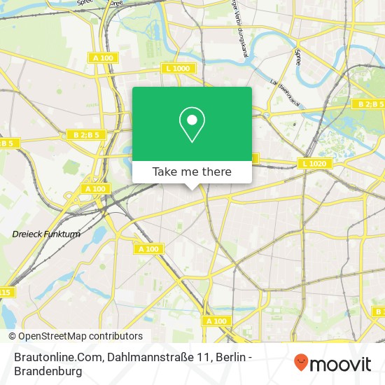 Карта Brautonline.Com, Dahlmannstraße 11