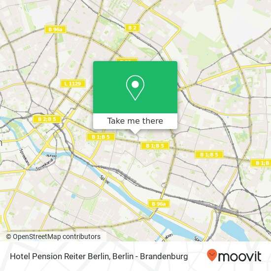 Карта Hotel Pension Reiter Berlin