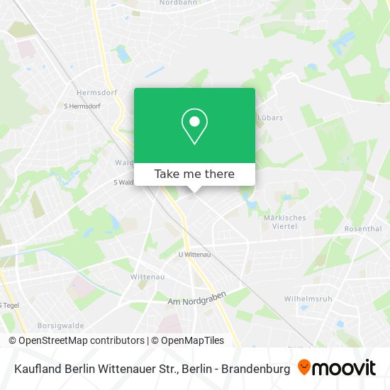 Kaufland Berlin Wittenauer Str. map