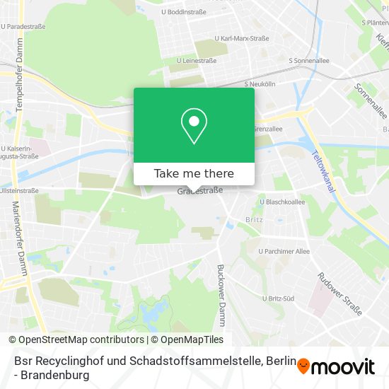 Bsr Recyclinghof und Schadstoffsammelstelle map