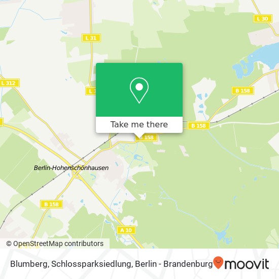 Blumberg, Schlossparksiedlung map