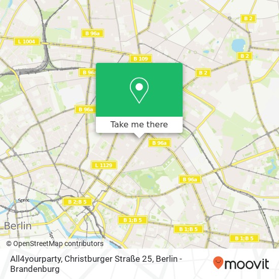 Карта All4yourparty, Christburger Straße 25