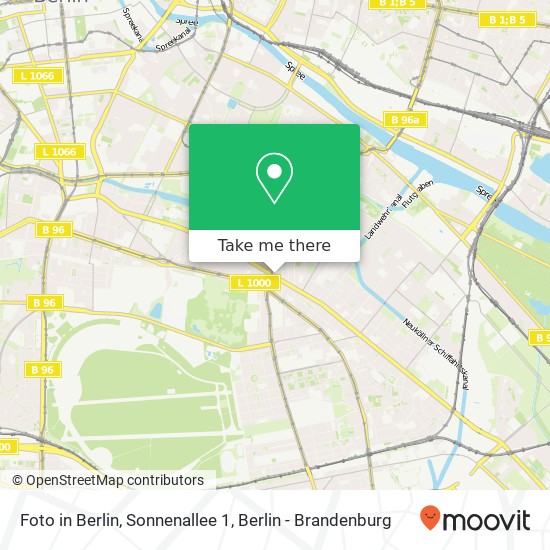 Foto in Berlin, Sonnenallee 1 map