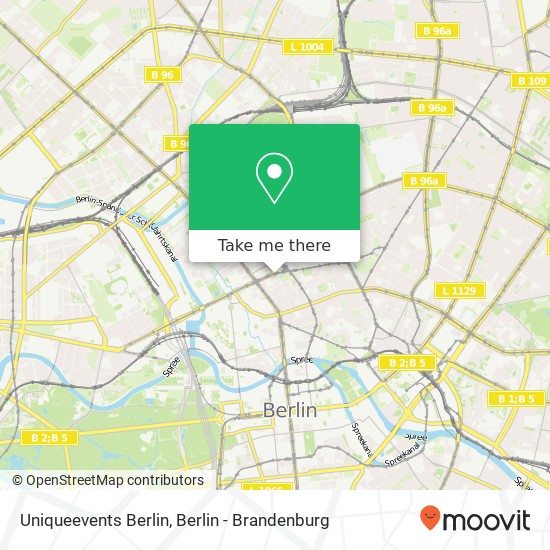 Uniqueevents Berlin map