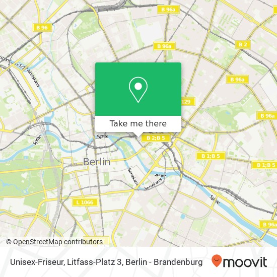 Карта Unisex-Friseur, Litfass-Platz 3