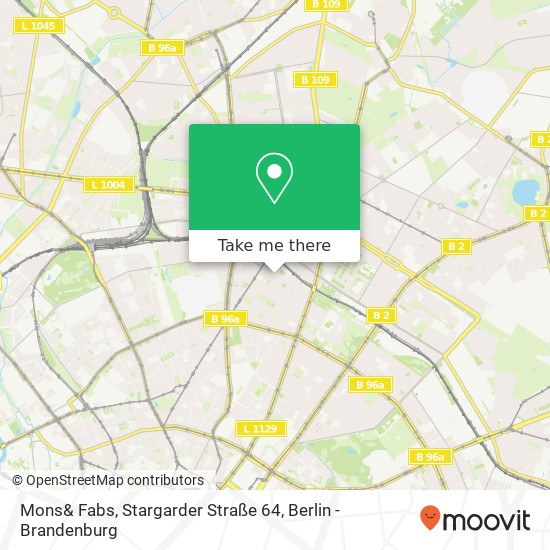 Карта Mons& Fabs, Stargarder Straße 64