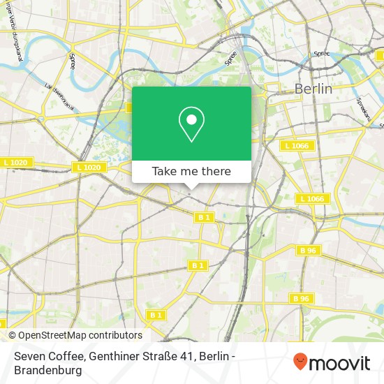 Карта Seven Coffee, Genthiner Straße 41