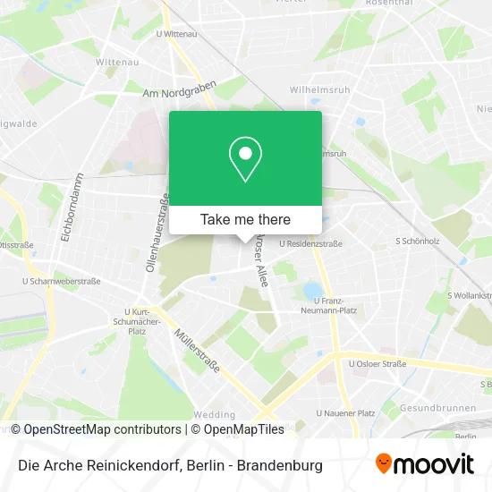 Карта Die Arche Reinickendorf