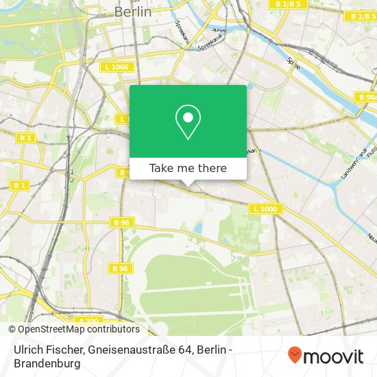 Карта Ulrich Fischer, Gneisenaustraße 64