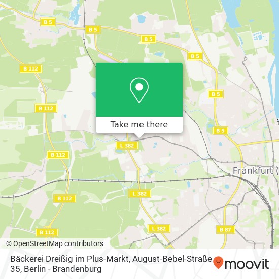 Bäckerei Dreißig im Plus-Markt, August-Bebel-Straße 35 map