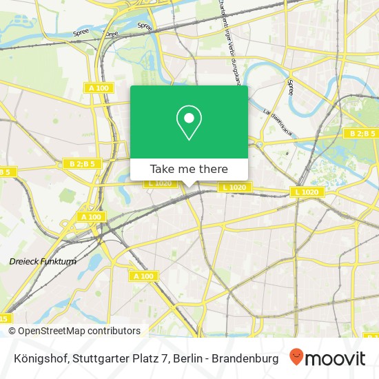 Карта Königshof, Stuttgarter Platz 7