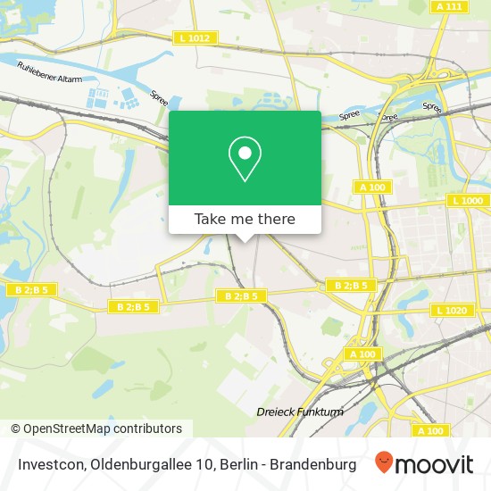 Investcon, Oldenburgallee 10 map