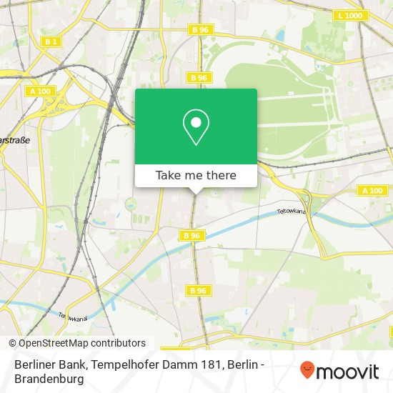 Berliner Bank, Tempelhofer Damm 181 map