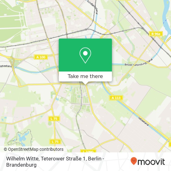 Wilhelm Witte, Teterower Straße 1 map